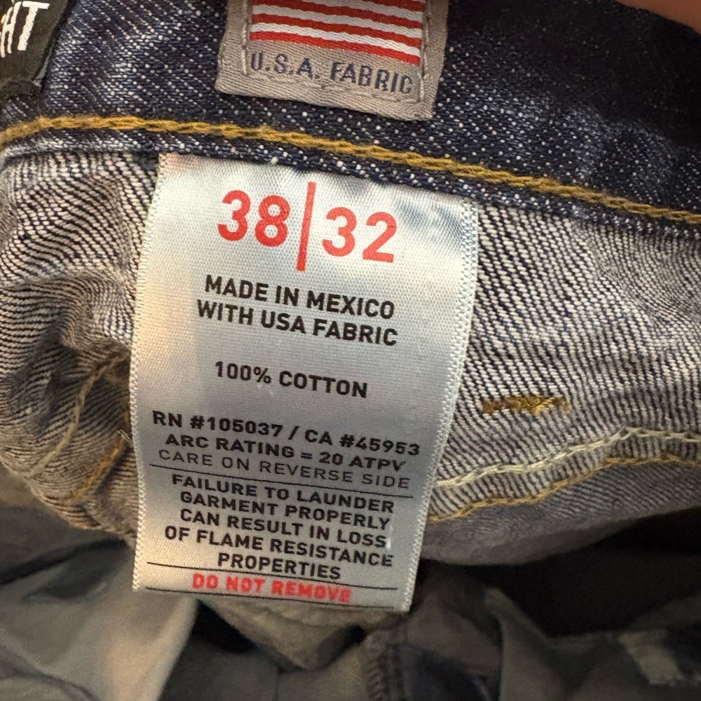 Ariat FR (fire resistant) M3 loose straight jeans size 38x32 - Picture 5 of 5